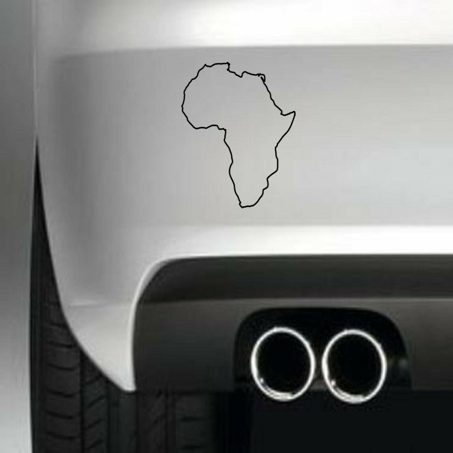 AFRICA Map Funny Vinyl Sticker Decal for Car Truck Window Bumper Black