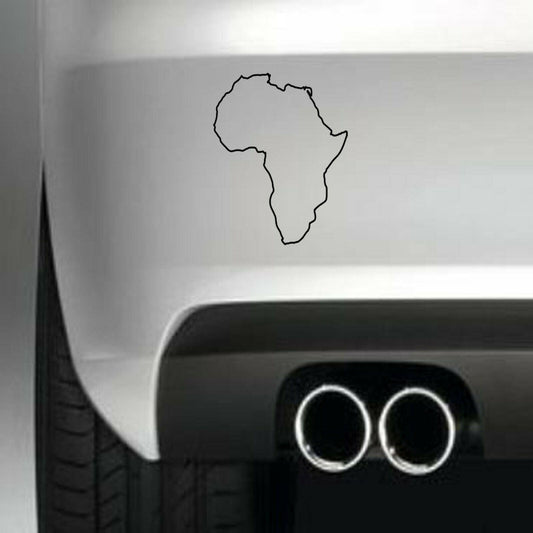 AFRICA Map Funny Vinyl Sticker Decal for Car Truck Window Bumper Black