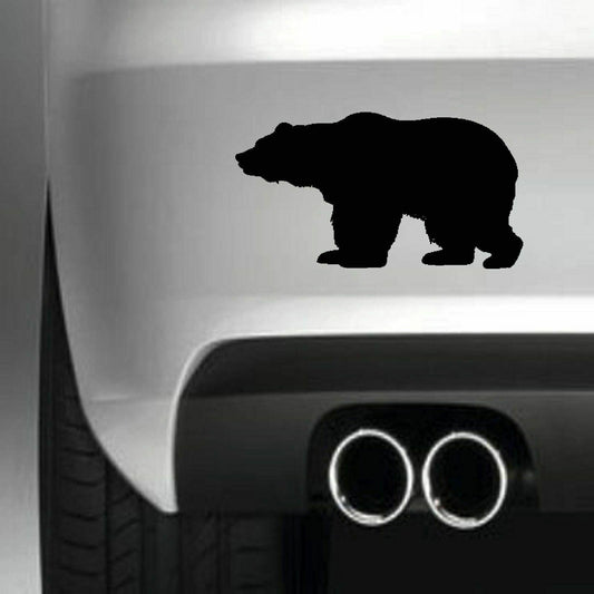 BEAR BUMPER Funny Vinyl Sticker Decal for Car Truck Window Bumper Black