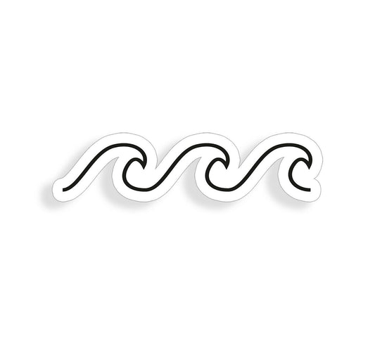 Ocean Wave Vinyl Sticker Decal for Car Truck Window Bumper