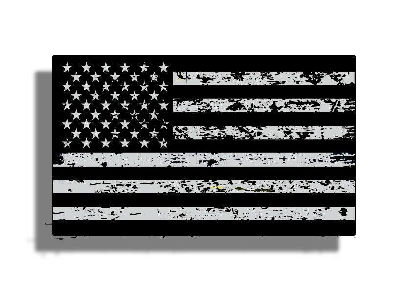 2X Distressed Black OPS American Flag Funny Vinyl Sticker Decal for Car Truck Window Bumper