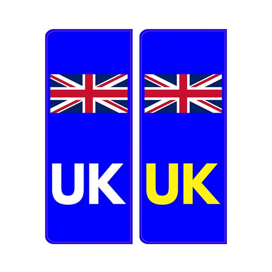 Pack of 2 Union Jack NO EU Flag Brexit Funny Vinyl Sticker Decal for Car Truck Window Bumper