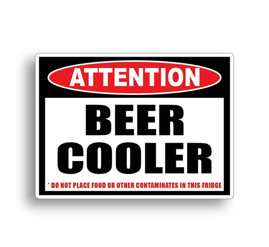 Beer Only Cooler Funny Vinyl Sticker Decal for Car Truck Window Bumper