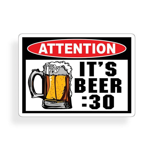 Beer 30 Drinking Funny Vinyl Sticker Decal for Car Truck Window Bumper