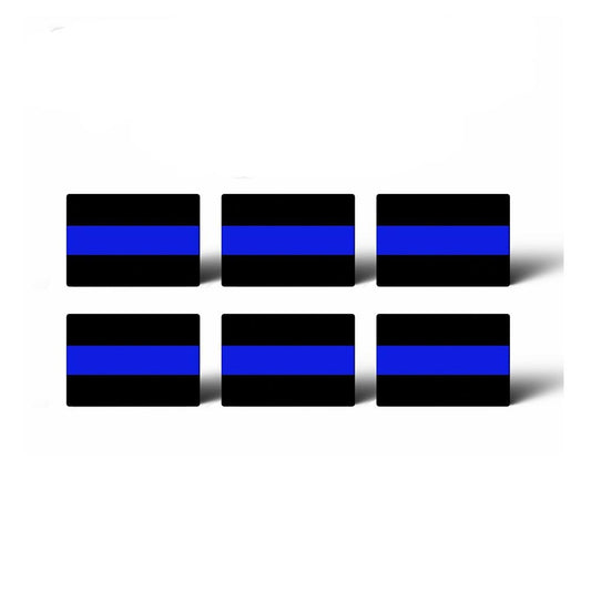 6X THIN BLUE LINE Vinyl Sticker Decal for Car Truck Window Bumper