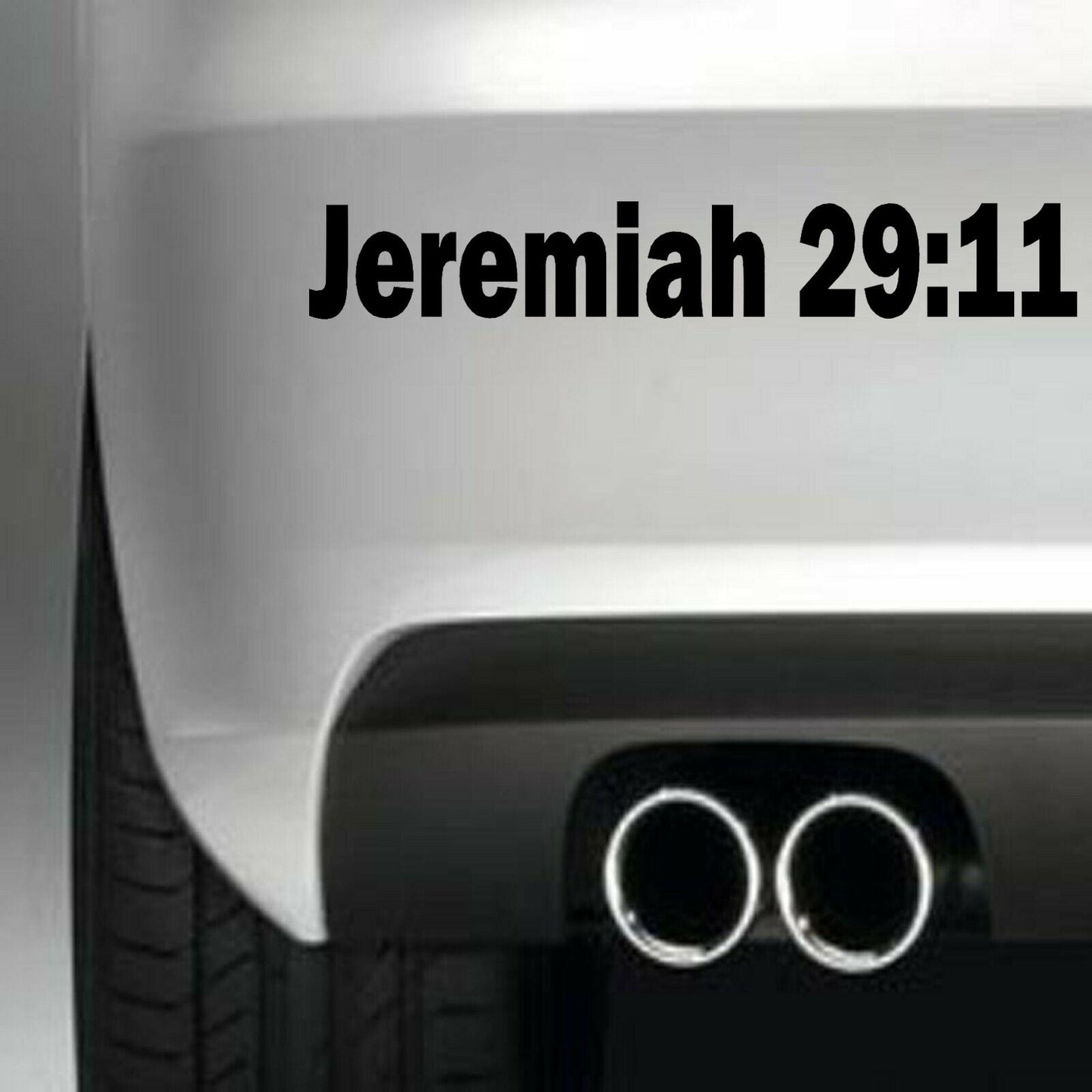 JEREMIAH 29:11 God Love Jesus Bible Funny Vinyl Sticker Decal for Car Truck Window Bumper Black