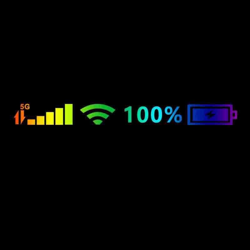 Customizable Car Stickers Vinyl Decal Mobile Phone Signal Sign Wifi 5G Car Moto Stickers Bike Decoration Decals 26x2.5cm
