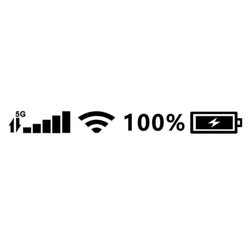 Customizable Car Stickers Vinyl Decal Mobile Phone Signal Sign Wifi 5G Car Moto Stickers Bike Decoration Decals 26x2.5cm