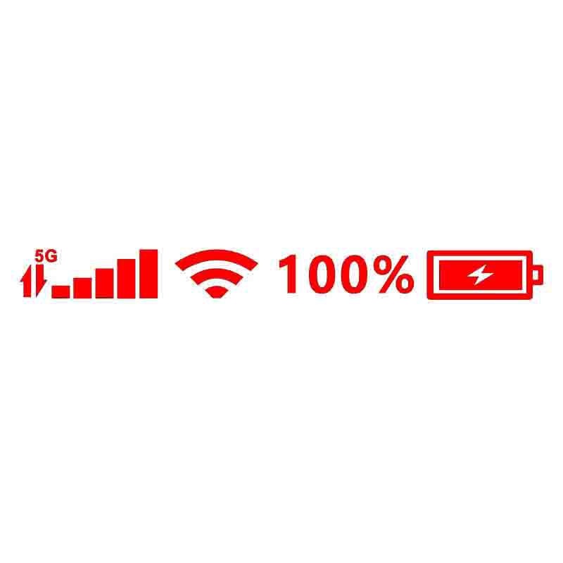 Customizable Car Stickers Vinyl Decal Mobile Phone Signal Sign Wifi 5G Car Moto Stickers Bike Decoration Decals 26x2.5cm