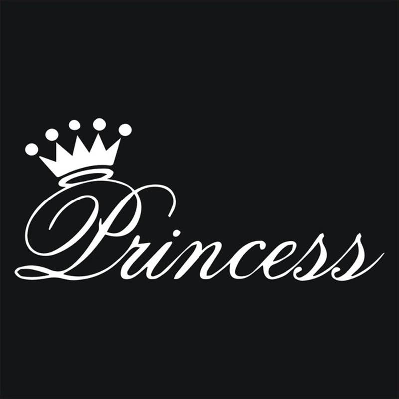 Car Sticker 3D 25*11cm Beautiful Princess Crown Sticker On Car Funny Stickers and Decals Vinyl Car Styling