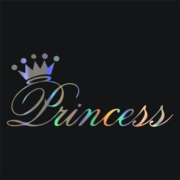 Car Sticker 3D 25*11cm Beautiful Princess Crown Sticker On Car Funny Stickers and Decals Vinyl Car Styling