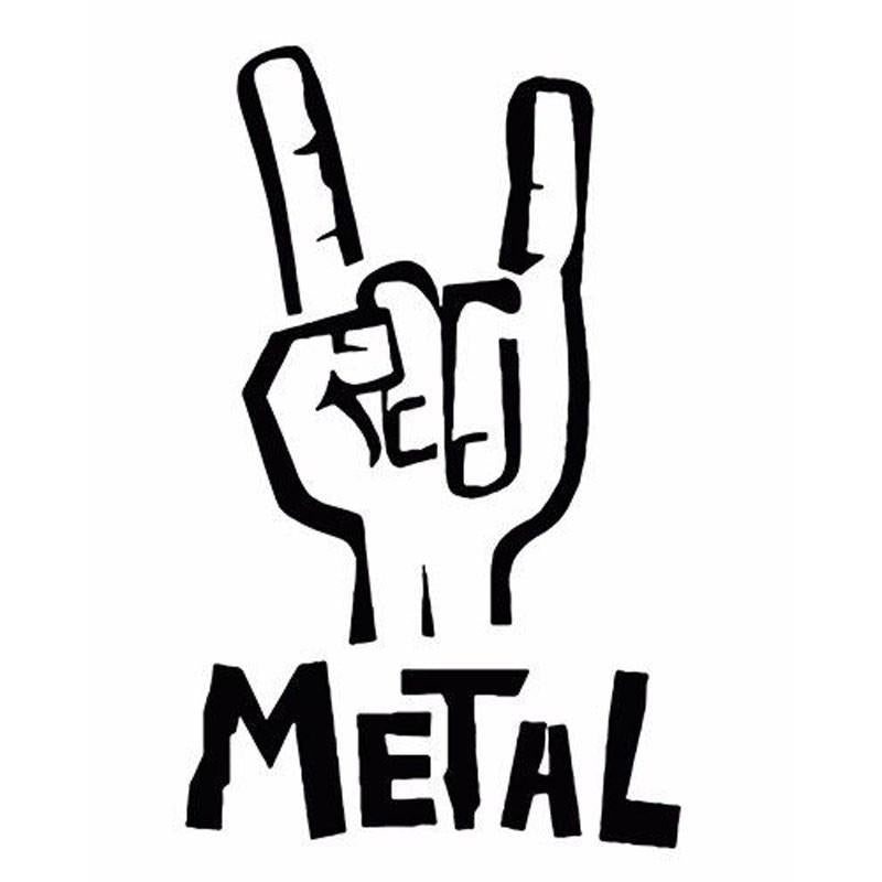 Car Sticker Vinyl 7.6*12.1cm Heavy Metal Electric Bass Guitar Rock Sticker On Car Decal Motorcycle Car Styling Auto Stickers 3D