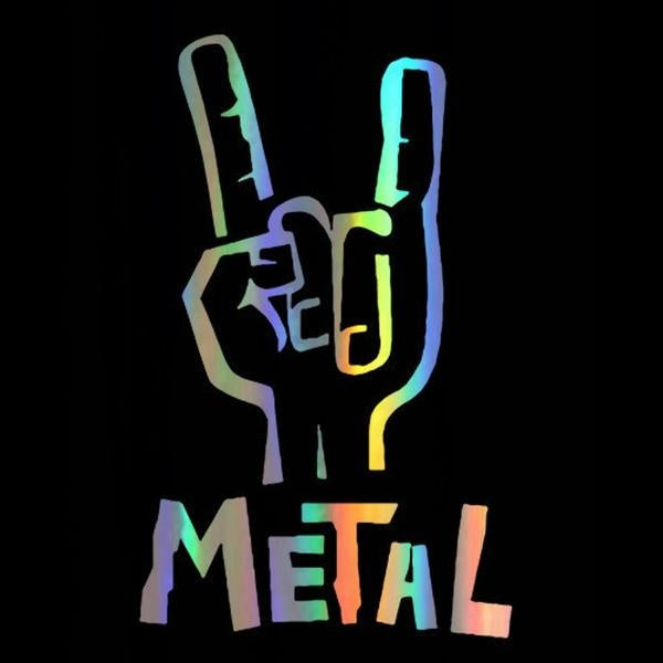 Car Sticker Vinyl 7.6*12.1cm Heavy Metal Electric Bass Guitar Rock Sticker On Car Decal Motorcycle Car Styling Auto Stickers 3D