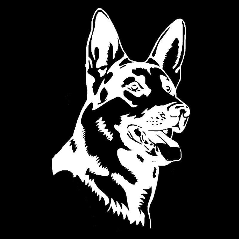 Car Sticker Vinyl 11.6*18.5CM German Shepherd Alsation Dog Stickers On Car Funny 3D Decal Motorcycle Stickers Car Styling