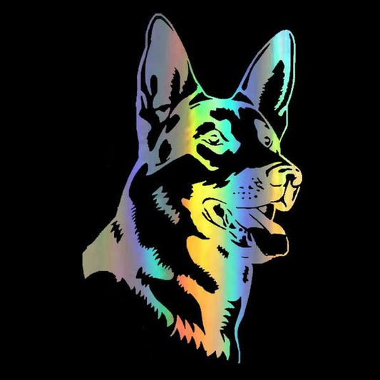 Car Sticker Vinyl 11.6*18.5CM German Shepherd Alsation Dog Stickers On Car Funny 3D Decal Motorcycle Stickers Car Styling