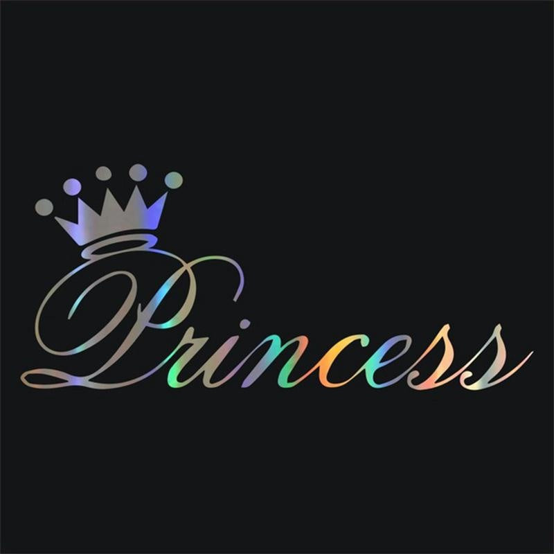 Car Sticker 3D 25*11cm Beautiful Princess Crown Sticker On Car Funny Stickers and Decals Vinyl Car Styling