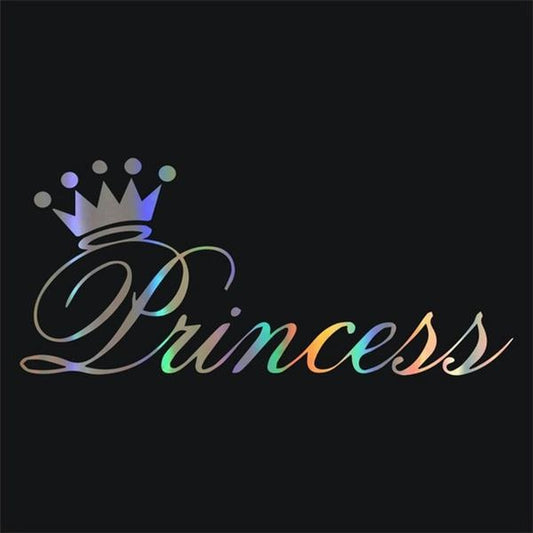 Car Sticker 3D 25*11cm Beautiful Princess Crown Sticker On Car Funny Stickers and Decals Vinyl Car Styling