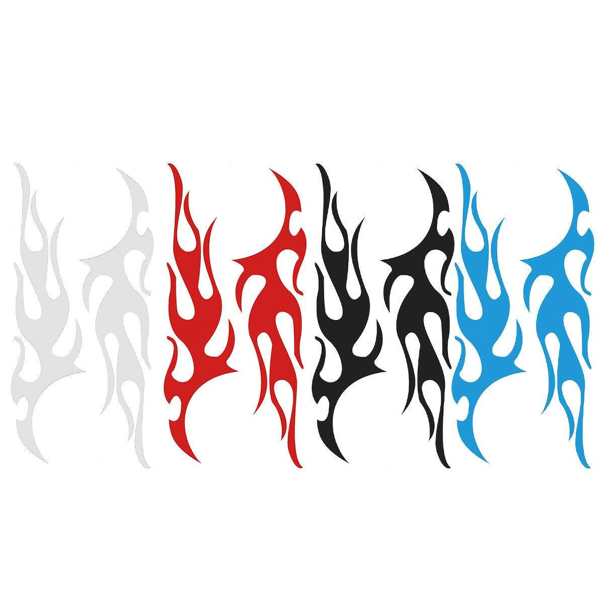 2x Universal Flame Auto Car Body Graphic Decal Large Flaming Sticker Decor