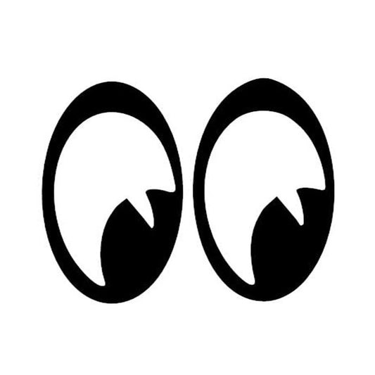 Eyes 1Pair Funny Vinyl Sticker Decal for Car Truck Window Bumper Black
