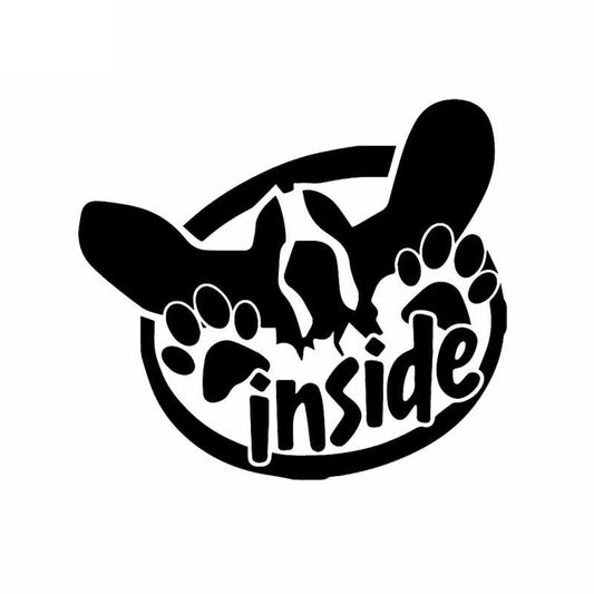 15.5X13.7CM Basset Hound Car Sticker Decal Vinyl Window Car Body Bumper Decor Black/Silver C24-1571