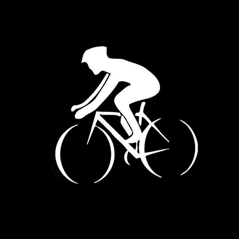 10.8CM*10.4CM Life Is Like Riding a Bicycle Car Sticker Vinyl Black/Silver S9-0222
