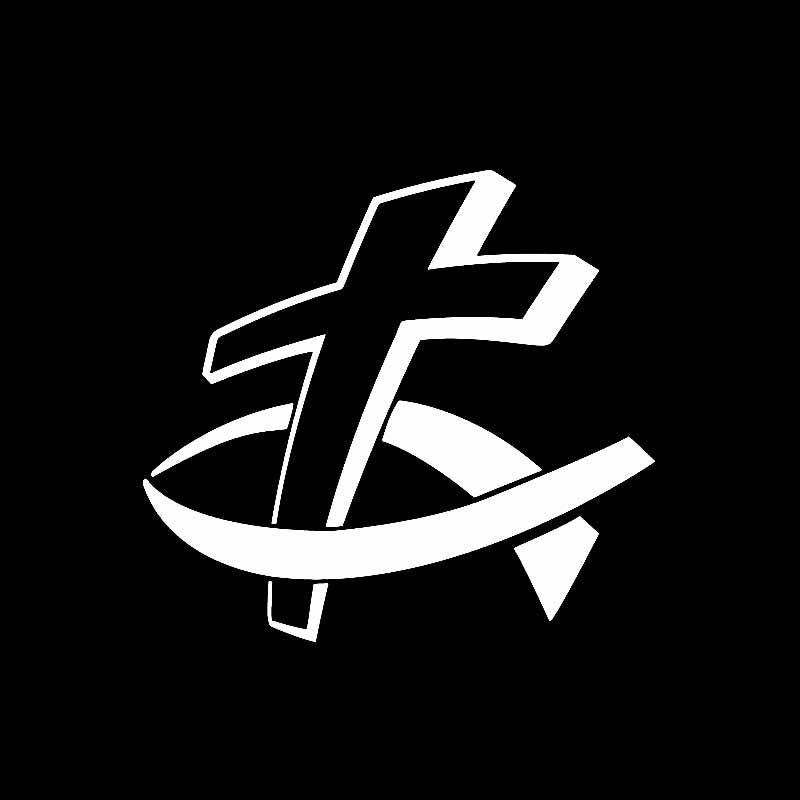 14.2CM*13.1CM Car Sticker Vinyl Decal Christian Fish With Cross Black/Silver C3-1420