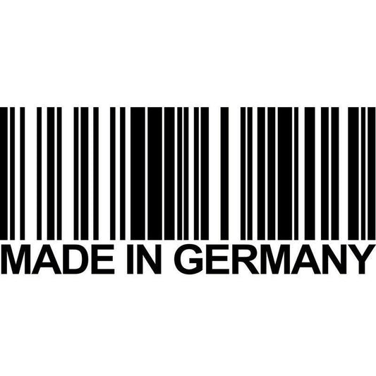 15.6cm*6.8cm MADE IN GERMANY Bar Code Fashion Vinyl Decals Car Stickers Accessories S6-3775
