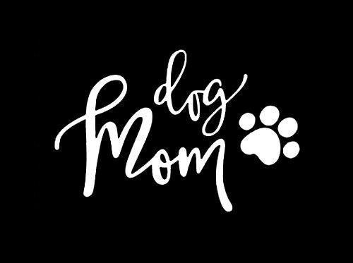 New Hot Dog Mom Decal Vinyl Sticker|Cars Trucks Vans Walls Laptop| White |5.5 x 3.5 in