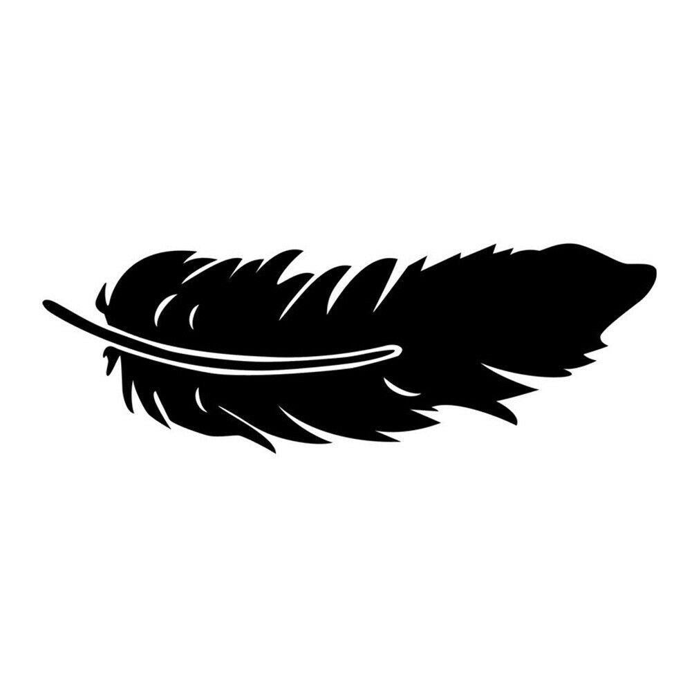 New Fashion Car Styling Headlight Sticker Bumper Rearview Feather Decal