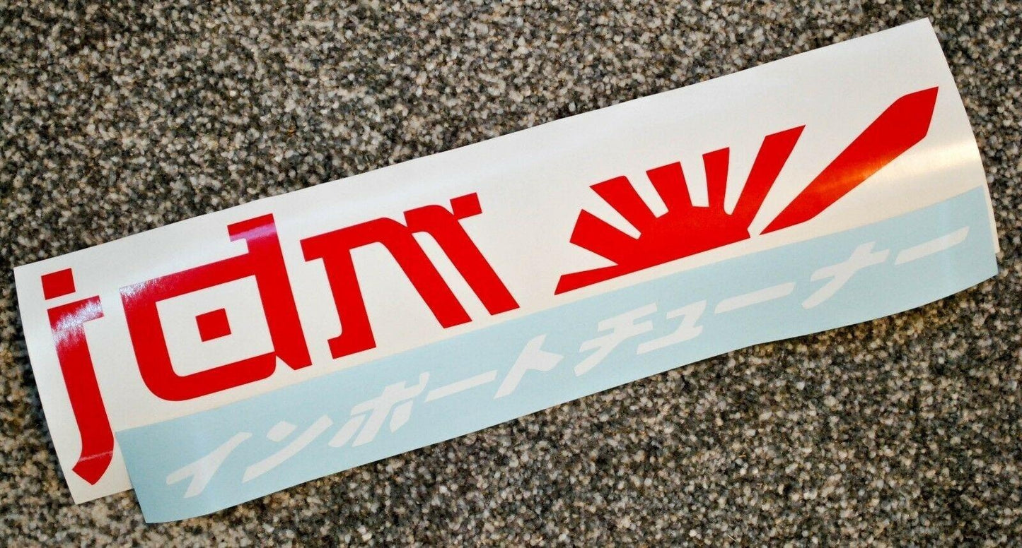 New Fashion JDM Kanji Car Sticker Windshield Windscreen 16" Front Glass Window Decal Mugen