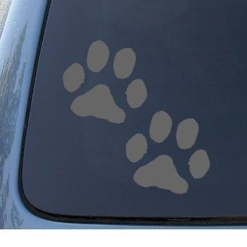 New Fashion PAW PRINTS - Puppy Dog - Car, Truck, Notebook, Vinyl Decal Sticker #1099 | Vinyl Color White