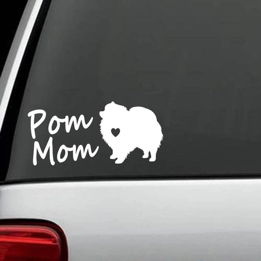 Hot Pom Mom Dog Decal Sticker