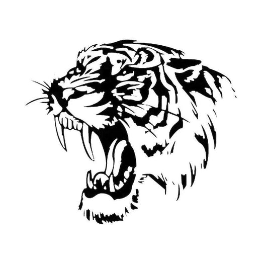 Best Selling Car Sticker Decal Tiger Head Car Motorcycle Helmet Side Sticker Decals