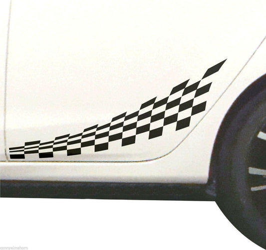 Racing CAR TATTOO Karierte Flagge Auto Aufkleber Aufkleber Auto LKW SUV