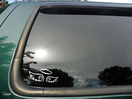 2018 NEW    Angel Wings - Die Cut Christian Vinyl Window Decal sticker for Car or Truck