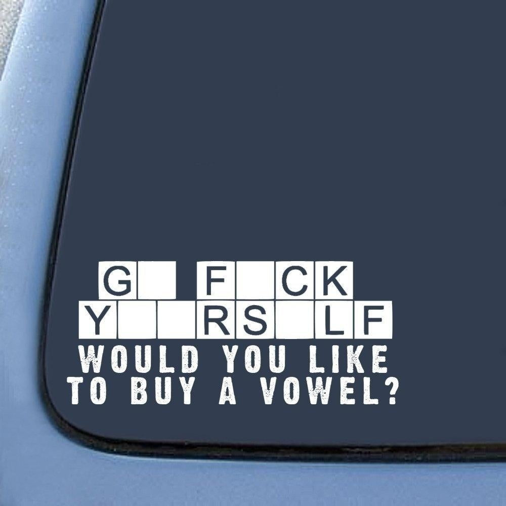 Hot    Buy a Vowel Sticker Decal Notebook Car Laptop