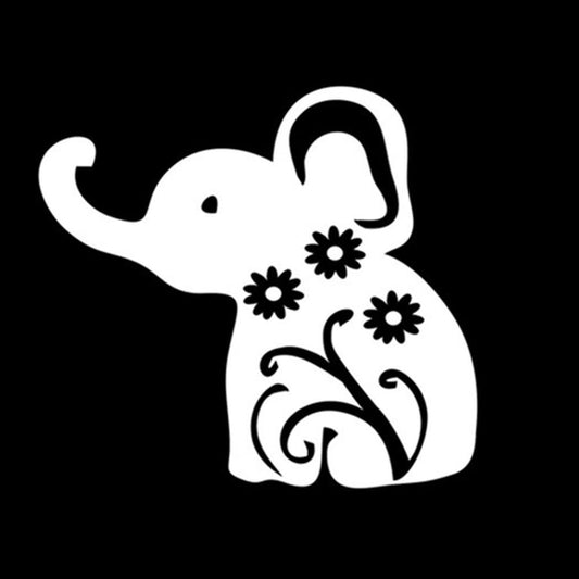 Fashion  Elephant Vinyl Decal Bumper Sticker For Windows Trucks Cars