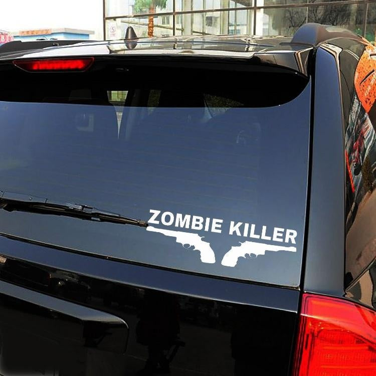 High-quality 1PCS 20CM*6.2CM Zombie Killer Sticker Decal JDM Drift Hoon Car Ute Car Stickers Car Styling Accessories Black