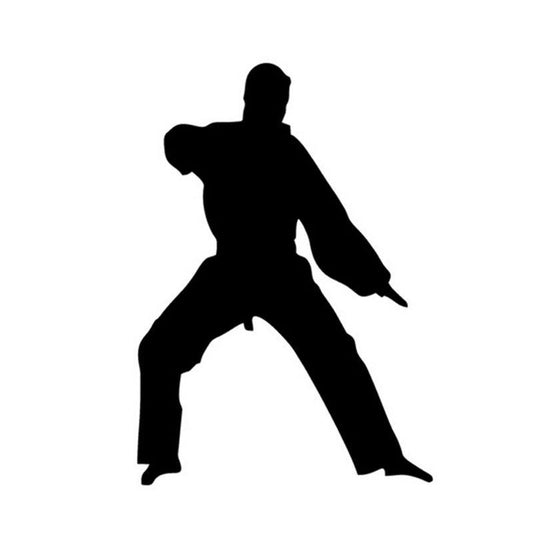 New Fashion  10.5*15CM China Kung Fu Karate Car Sticker Fighting Lovers Car Stickers And Decals Window Decoration C2-0063