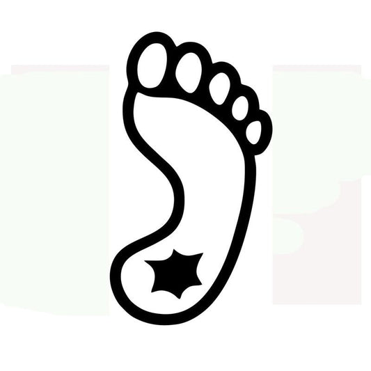 New Hot  "Auto Vinyl Decal Sticker Graphic Window Car Truck Laptop Hole In The Foot Hurt Can be pasted to any flat surface "xin-777