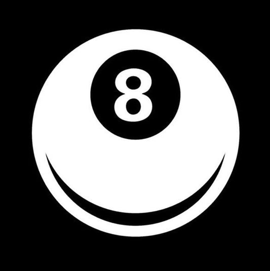 New Hot 10*10CM 8 Ball Magic 8 Ball Fun Decorative Decals Car Stickers Car Styling