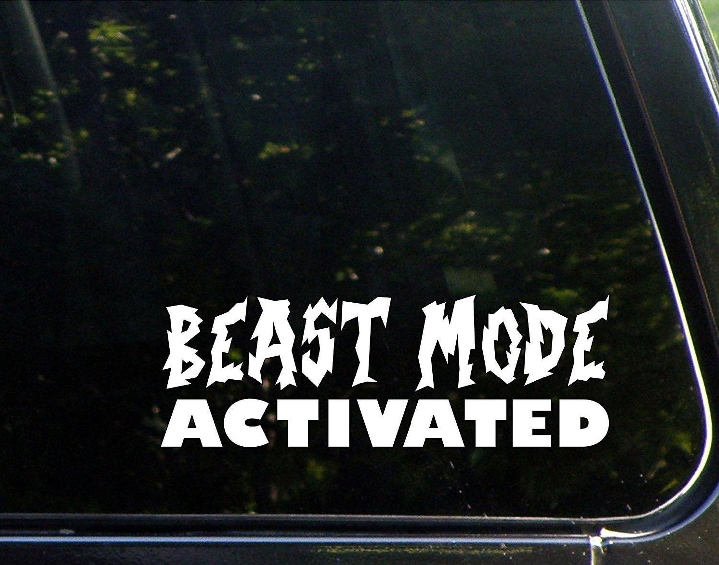 New Hot Beast Mode Activated- 8-3/4inchesx 3inches - Vinyl Die Cut Decal/ Bumper Sticker for Windows, Cars, Trucks, Laptops, Etc.