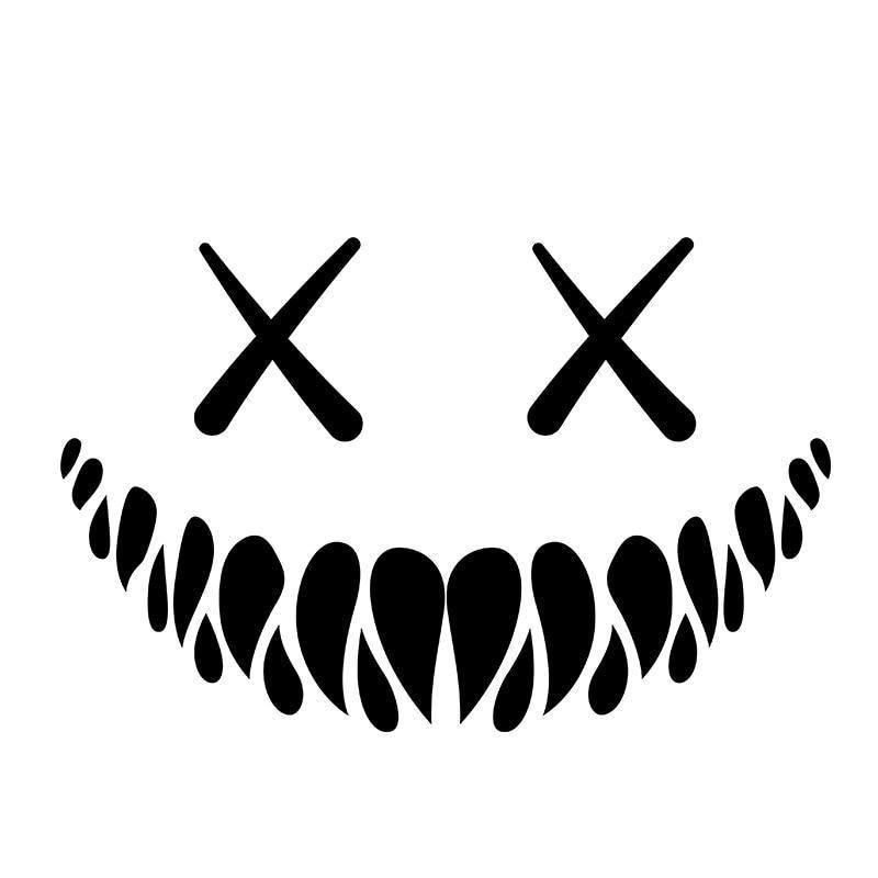 Demon Smiling Face Car Stickers Rear Windshield Car Sticker Decoration Window Sticker Waterproof