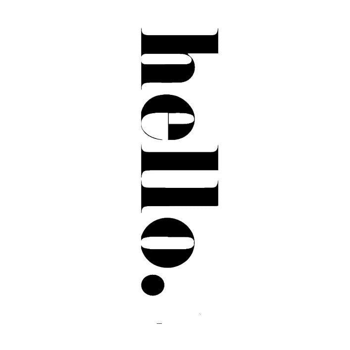 Hello quotes Wall Sticker Decal for Home Living Room Bedroom Family Wall Art Decor black