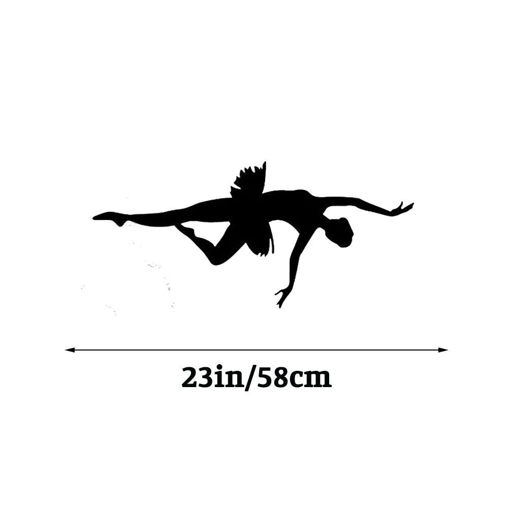 Ballet Dancer Wall Sticker Decal for Home Living Room Bedroom Family Wall Art Decor black