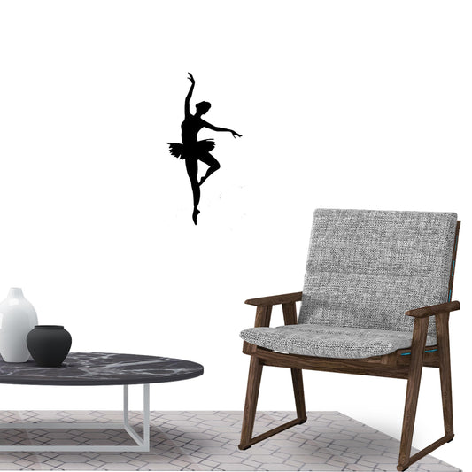 Ballet Dancer Wall Sticker Decal for Home Living Room Bedroom Family Wall Art Decor black