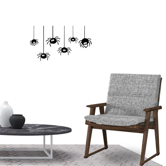 Cute Halloween Spider Wall Sticker Decal for Home Living Room Bedroom Family Wall Art Decor black