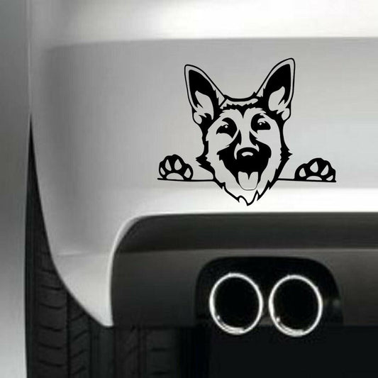 German Shepherd Dog Vinyl Sticker Decal for Car Truck Window Bumper Black