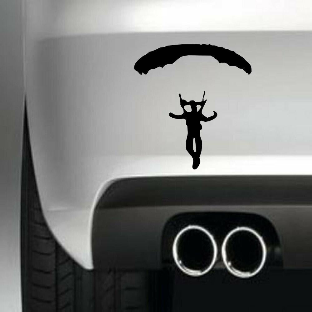 Skydiving Person Sports Animal Vinyl Sticker Decal for Car Truck Window Bumper Black