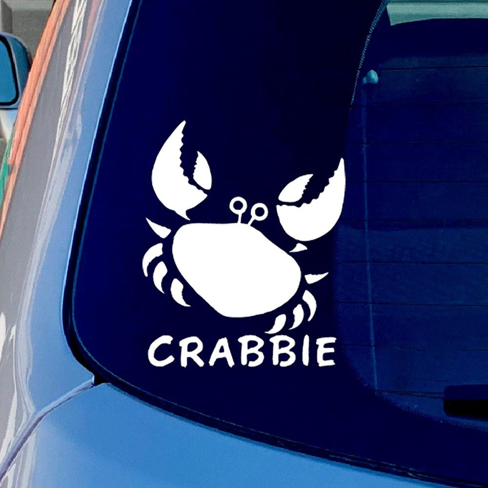 Sea Crabs Vinyl Sticker Decal for Car Truck Window Bumper White